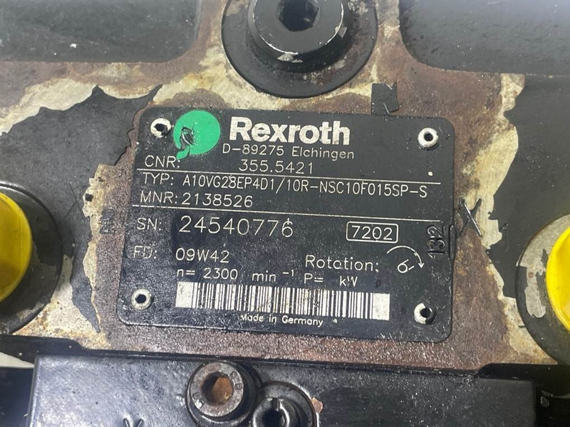 Rexroth A10VG28EP4D1/10R-Drive pump/Fahrpumpe/Rijpomp - Υδραυλικό για Κατασκευή μηχανήματα: φωτογραφία 4 Rexroth A10VG28EP4D1/10R-Drive pump/Fahrpumpe/Rijpomp - Υδραυλικό για Κατασκευή μηχανήματα: φωτογραφία 4