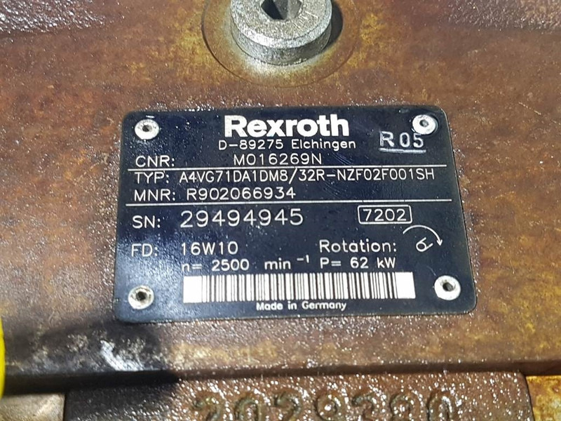 Rexroth A4VG71DA1DM8/32R-R902066934-Drive pump/Fahrpumpe - Υδραυλικό: φωτογραφία 5 Rexroth A4VG71DA1DM8/32R-R902066934-Drive pump/Fahrpumpe - Υδραυλικό: φωτογραφία 5