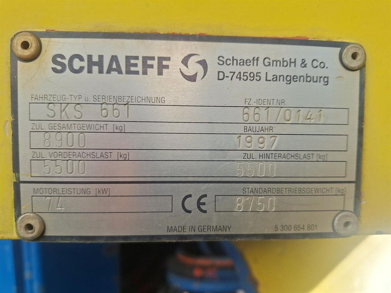 Schaeff SKS 661 - Ελαστιχοφόρος φορτωτής: φωτογραφία 4 Schaeff SKS 661 - Ελαστιχοφόρος φορτωτής: φωτογραφία 4