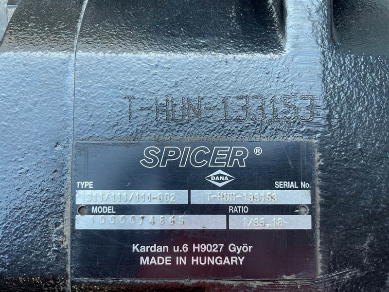 Νέα Αξονας και ανταλλακτικά για Κατασκευή μηχανήματα WACKER NEUSON 1000074865-Spicer Dana 311/111/111-Axle/Achse/As: φωτογραφία 6 Νέα Αξονας και ανταλλακτικά για Κατασκευή μηχανήματα WACKER NEUSON 1000074865-Spicer Dana 311/111/111-Axle/Achse/As: φωτογραφία 6