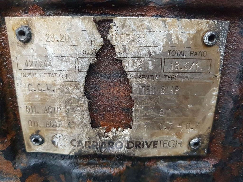 Αξονας και ανταλλακτικά για Κατασκευή μηχανήματα Yanmar V70 Speeder-Carraro 28.20-427544-Axle/Achse/As: φωτογραφία 6 Αξονας και ανταλλακτικά για Κατασκευή μηχανήματα Yanmar V70 Speeder-Carraro 28.20-427544-Axle/Achse/As: φωτογραφία 6