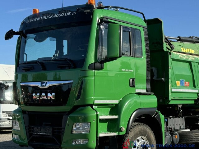 Φορτηγό ανατρεπόμενο, Φορτηγό με γερανό MAN TGS 26.500 6x4 Meiller + Kran + Bordmatik 137TKM: φωτογραφία 9