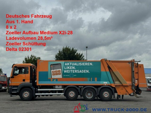MAN TGS 35.360 8x2 Zoeller 29m³ Medium Schüttung 1.3 - Απορριμματοφόρο: φωτογραφία 1 MAN TGS 35.360 8x2 Zoeller 29m³ Medium Schüttung 1.3 - Απορριμματοφόρο: φωτογραφία 1
