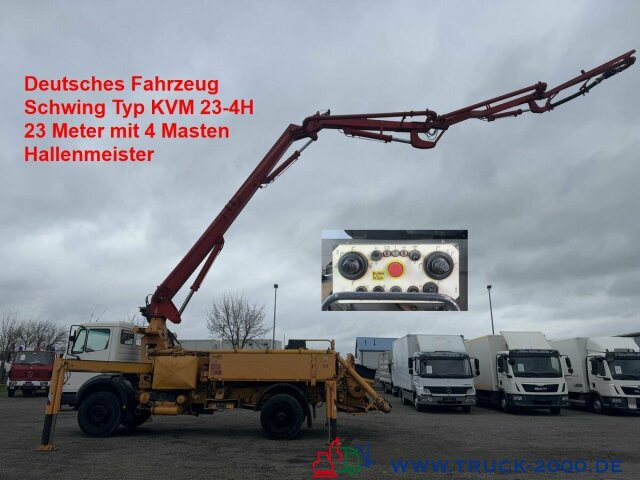 Mercedes-Benz 1722 Betonpumpe Schwing 23m 4 Mast Hallenmeister - Φορτηγό με γερανό: φωτογραφία 1 Mercedes-Benz 1722 Betonpumpe Schwing 23m 4 Mast Hallenmeister - Φορτηγό με γερανό: φωτογραφία 1