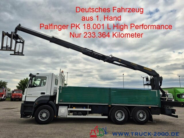 Mercedes-Benz Axor 2536 Palfinger PK 18001 HP Nur 233.964 KM - Φορτηγό με ανοιχτή καρότσα, Φορτηγό με γερανό: φωτογραφία 1 Mercedes-Benz Axor 2536 Palfinger PK 18001 HP Nur 233.964 KM - Φορτηγό με ανοιχτή καρότσα, Φορτηγό με γερανό: φωτογραφία 1