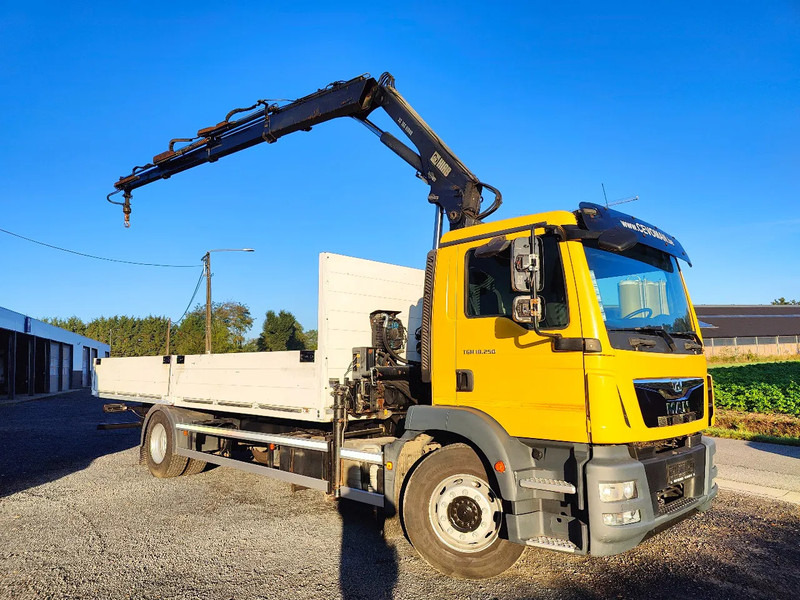 MAN TGM 18.250 Open box + HIAB 166-3 - Φορτηγό με ανοιχτή καρότσα, Φορτηγό με γερανό: φωτογραφία 2 MAN TGM 18.250 Open box + HIAB 166-3 - Φορτηγό με ανοιχτή καρότσα, Φορτηγό με γερανό: φωτογραφία 2