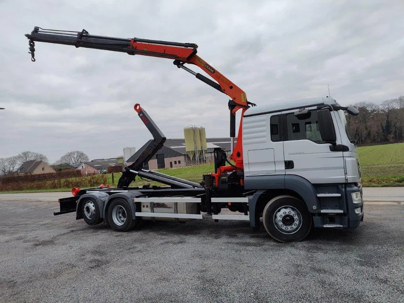 MAN TGS 26.320 Container Multilift + Kraan Palfinger PK16502 - Φορτηγό φόρτωσης γάντζου, Φορτηγό με γερανό: φωτογραφία 3 MAN TGS 26.320 Container Multilift + Kraan Palfinger PK16502 - Φορτηγό φόρτωσης γάντζου, Φορτηγό με γερανό: φωτογραφία 3