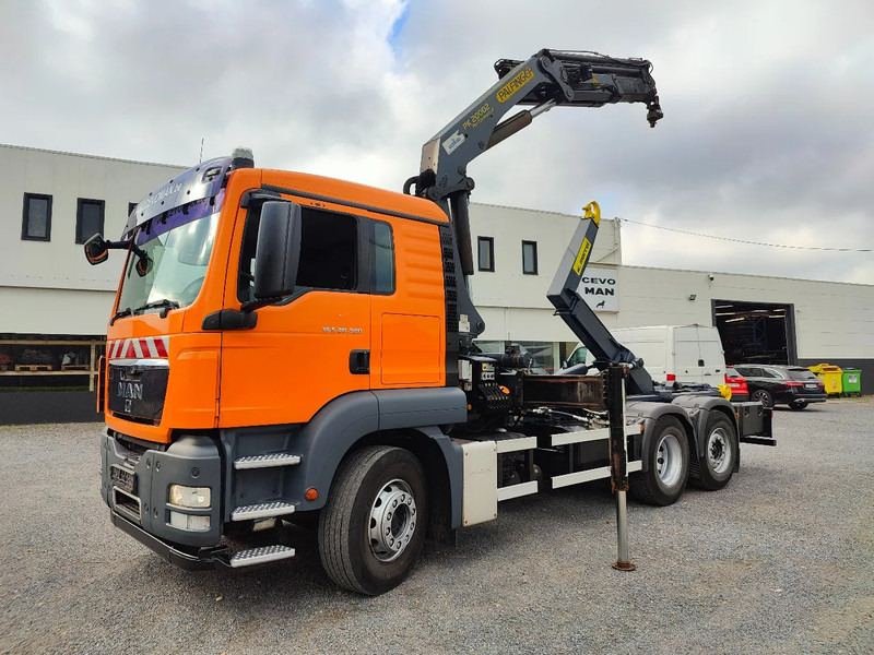 MAN TGS 26.320 Palfinger PK20002 Cotainer Marrel - Φορτηγό φόρτωσης γάντζου, Φορτηγό με γερανό: φωτογραφία 1 MAN TGS 26.320 Palfinger PK20002 Cotainer Marrel - Φορτηγό φόρτωσης γάντζου, Φορτηγό με γερανό: φωτογραφία 1