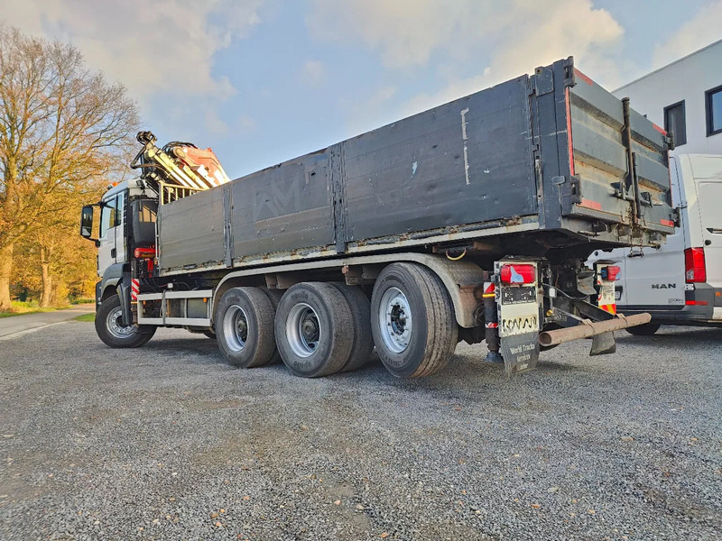 Φορτηγό ανατρεπόμενο, Φορτηγό με γερανό MAN TGS 35.500 Tridem 8x4 Euro6 Kipper Kraan Fassi F365: φωτογραφία 17