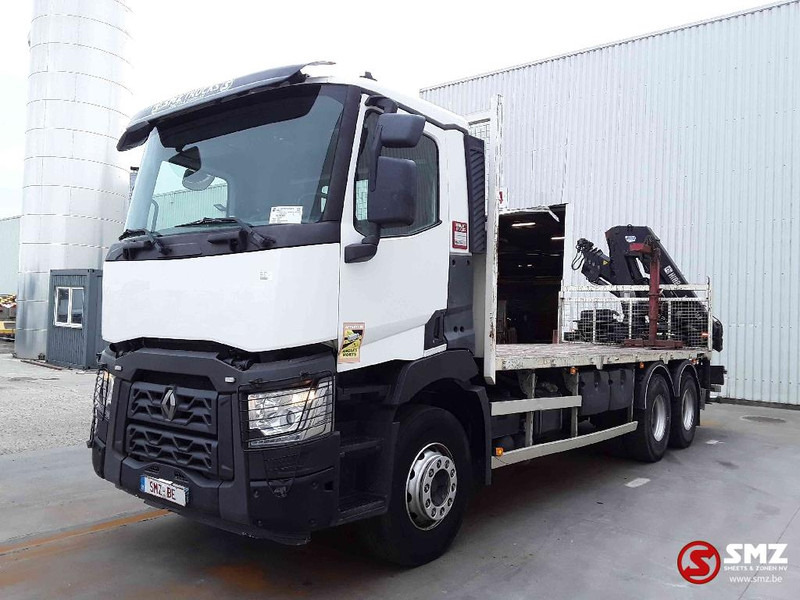 Renault C 380 hiab 188-3 remote - Φορτηγό με ανοιχτή καρότσα, Φορτηγό με γερανό: φωτογραφία 3 Renault C 380 hiab 188-3 remote - Φορτηγό με ανοιχτή καρότσα, Φορτηγό με γερανό: φωτογραφία 3