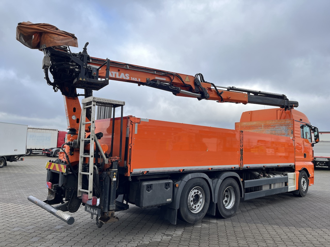 Φορτηγό με ανοιχτή καρότσα, Φορτηγό με γερανό MAN TGX 26.480 6x2  Atlas 145.2 Baustoff: φωτογραφία 11 Φορτηγό με ανοιχτή καρότσα, Φορτηγό με γερανό MAN TGX 26.480 6x2  Atlas 145.2 Baustoff: φωτογραφία 11