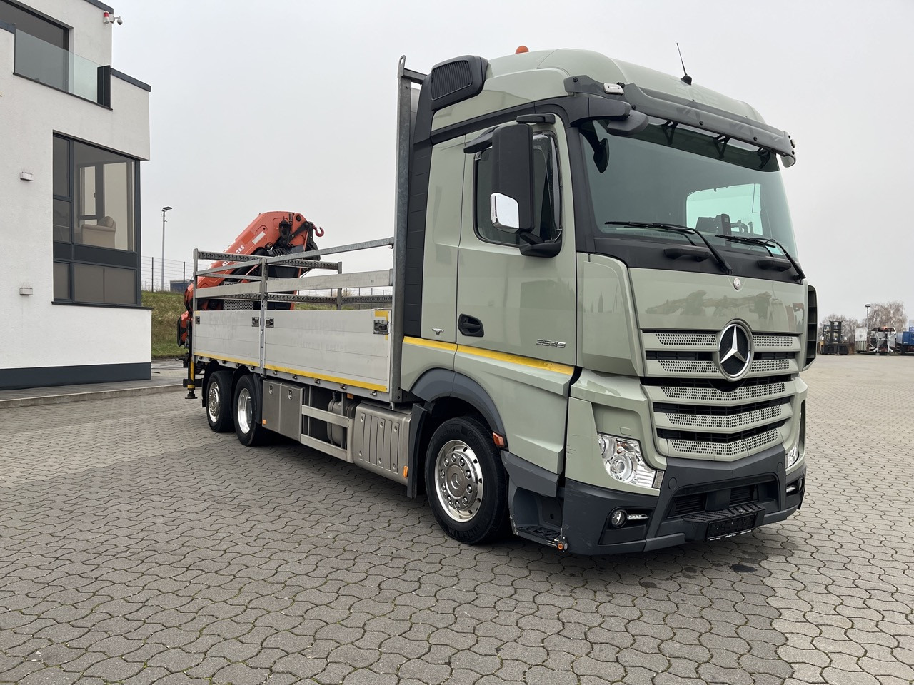 Mercedes-Benz Actros 2545 6x2 EFFER Atlas 265-A6 Lenk- Liftachse - Φορτηγό με ανοιχτή καρότσα, Φορτηγό με γερανό: φωτογραφία 2 Mercedes-Benz Actros 2545 6x2 EFFER Atlas 265-A6 Lenk- Liftachse - Φορτηγό με ανοιχτή καρότσα, Φορτηγό με γερανό: φωτογραφία 2