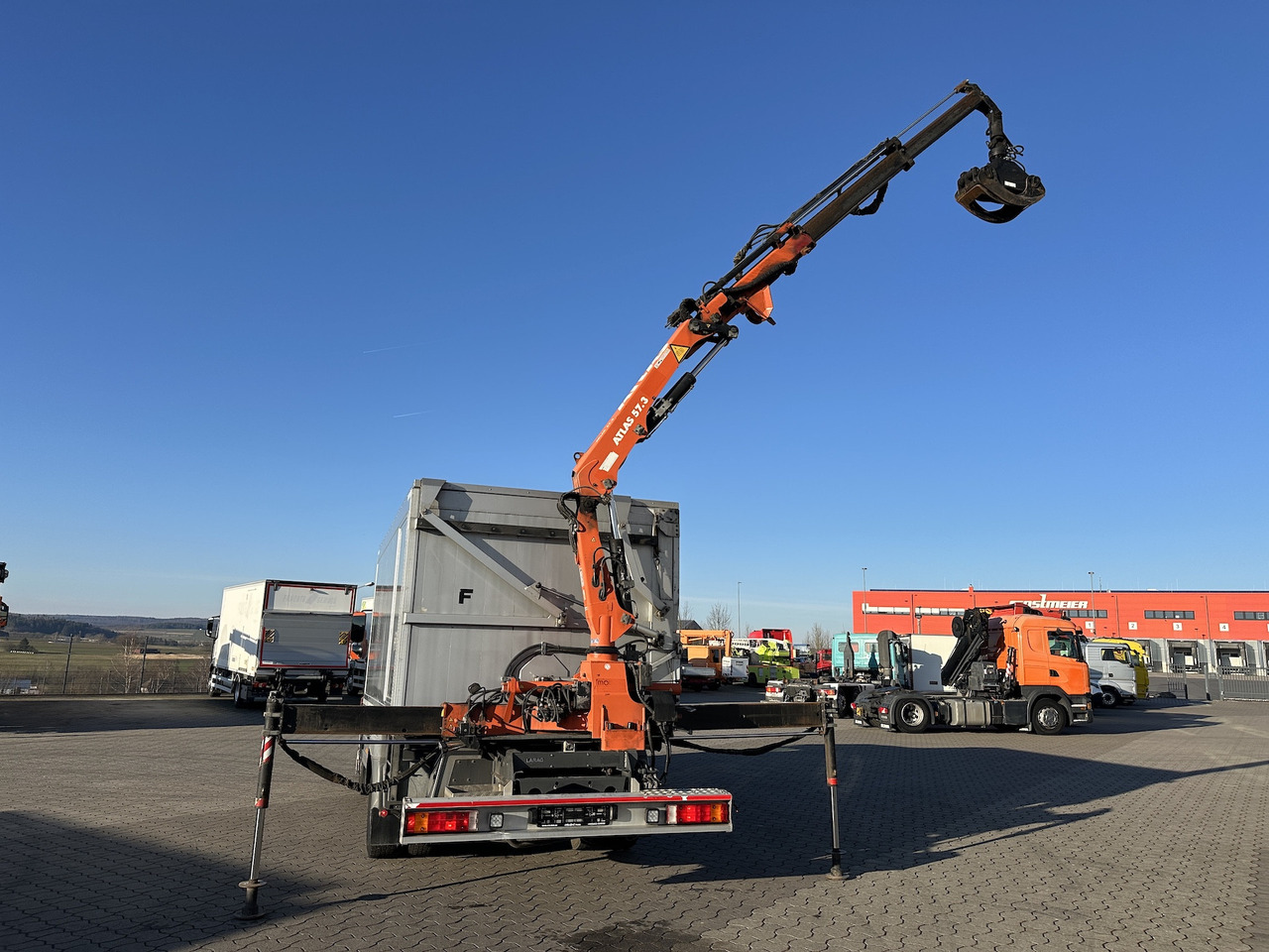 Mercedes-Benz Atego 1529 4x2 Atlas 57.3-A2 Kadaverkipper - Φορτηγό με γερανό, Φορτηγό ανατρεπόμενο: φωτογραφία 4 Mercedes-Benz Atego 1529 4x2 Atlas 57.3-A2 Kadaverkipper - Φορτηγό με γερανό, Φορτηγό ανατρεπόμενο: φωτογραφία 4