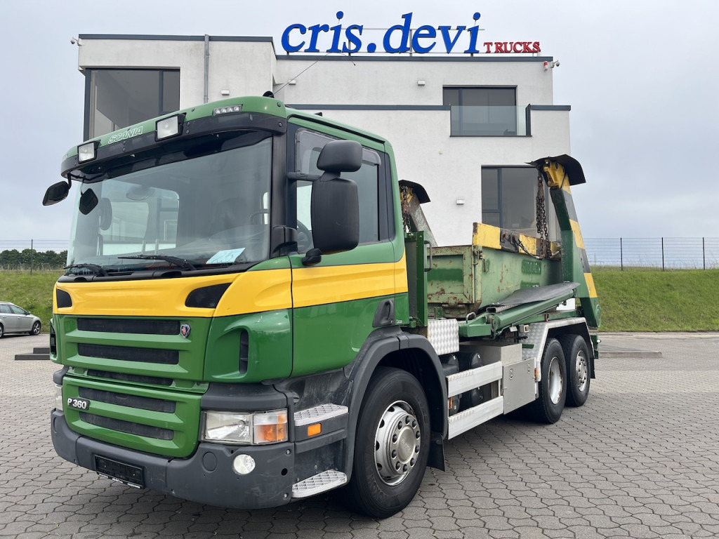 Scania P360 6x2 Trösch Absetzkipper Container - Φορτηγό καδοφόρος φορτωτής: φωτογραφία 1 Scania P360 6x2 Trösch Absetzkipper Container - Φορτηγό καδοφόρος φορτωτής: φωτογραφία 1