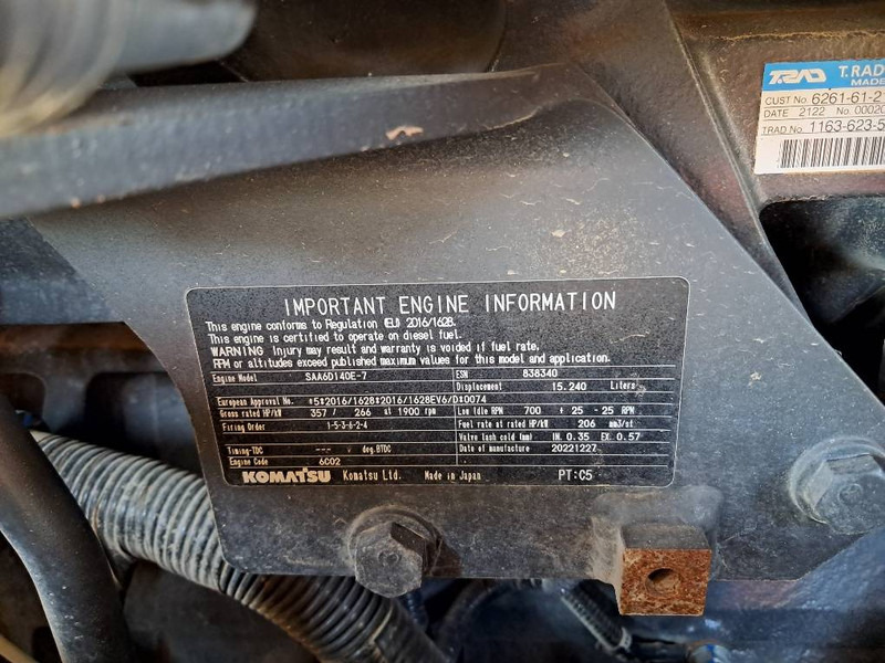 Komatsu WA500-8E0 - Ελαστιχοφόρος φορτωτής: φωτογραφία 5 Komatsu WA500-8E0 - Ελαστιχοφόρος φορτωτής: φωτογραφία 5