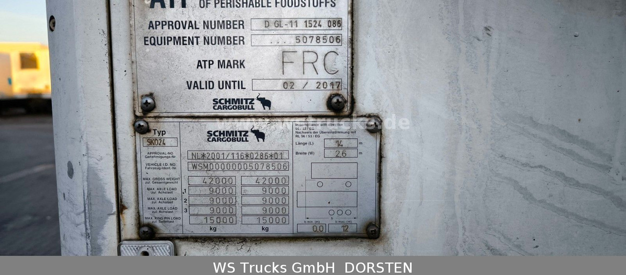 Schmitz Cargobull SKO 24 Kühlauflieger Vector 1850 MT, Bi-Temp - Επικαθήμενο κόφα: φωτογραφία 4 Schmitz Cargobull SKO 24 Kühlauflieger Vector 1850 MT, Bi-Temp - Επικαθήμενο κόφα: φωτογραφία 4