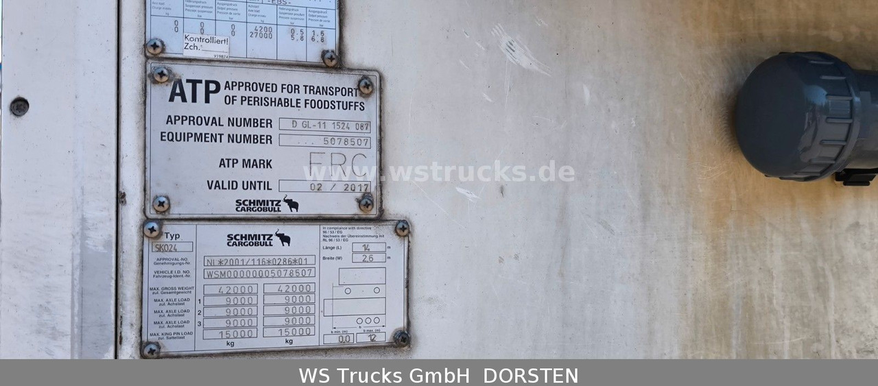 Schmitz Cargobull SKO 24 Kühlauflieger | Vector 1850 MT | LBW - Επικαθήμενο ψυγείο: φωτογραφία 5 Schmitz Cargobull SKO 24 Kühlauflieger | Vector 1850 MT | LBW - Επικαθήμενο ψυγείο: φωτογραφία 5