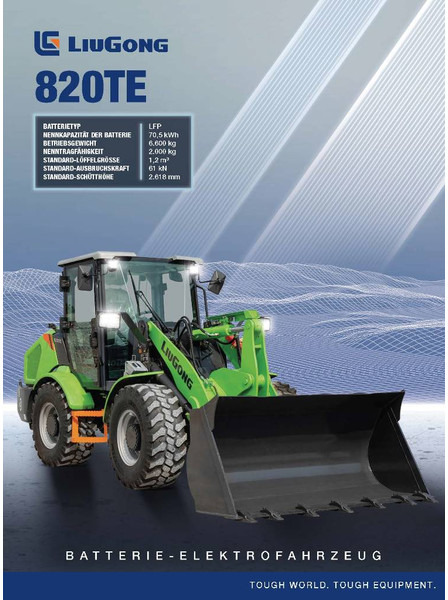 LIUGONG 820 TE vollelektrisch, 6.600 kg, 1.2 cbm (12005253 - Ελαστιχοφόρος φορτωτής: φωτογραφία 2 LIUGONG 820 TE vollelektrisch, 6.600 kg, 1.2 cbm (12005253 - Ελαστιχοφόρος φορτωτής: φωτογραφία 2
