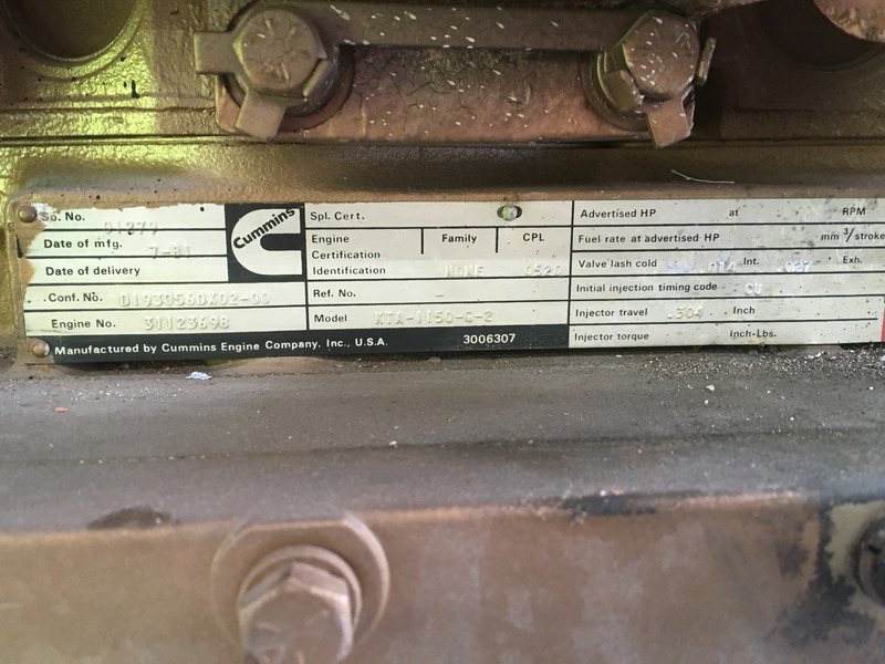 Βιομηχανική γεννήτρια Cummins KTA1150-G2 GENERATOR 400KVA USED: φωτογραφία 6 Βιομηχανική γεννήτρια Cummins KTA1150-G2 GENERATOR 400KVA USED: φωτογραφία 6