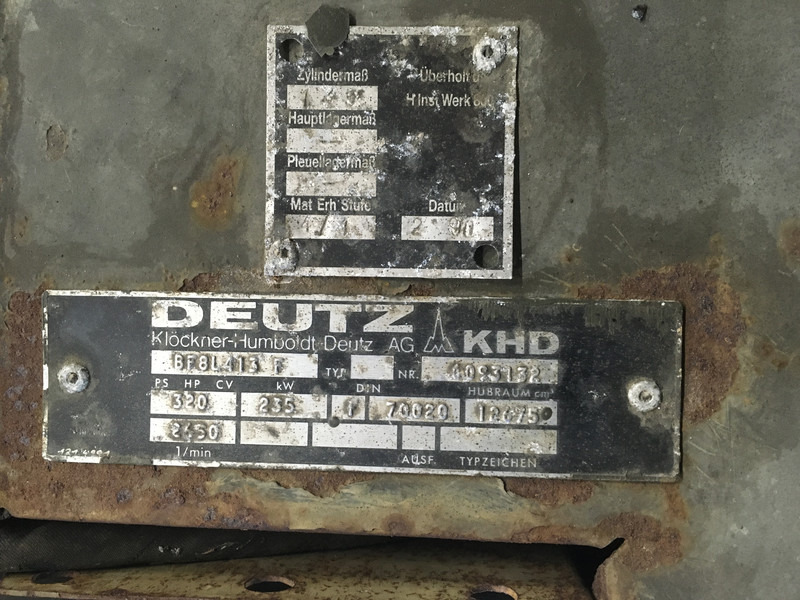 Κατασκευή μηχανήματα Deutz BF8L413F USED: φωτογραφία 6 Κατασκευή μηχανήματα Deutz BF8L413F USED: φωτογραφία 6