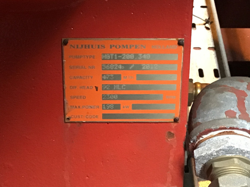 Dorman 8JT POMP 473 M³/H USED - Αντλία νερού: φωτογραφία 4 Dorman 8JT POMP 473 M³/H USED - Αντλία νερού: φωτογραφία 4