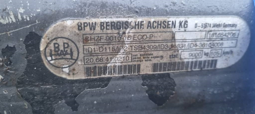BPW Traileraxle 22,5'' SHZF-9010-15 ECO-P 9000kg - Αξονας και ανταλλακτικά για Φορτηγό: φωτογραφία 4 BPW Traileraxle 22,5'' SHZF-9010-15 ECO-P 9000kg - Αξονας και ανταλλακτικά για Φορτηγό: φωτογραφία 4