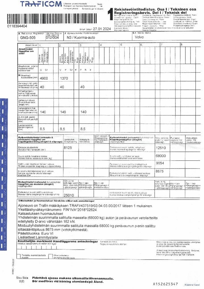 Φορτηγό σασί Volvo FH 13: φωτογραφία 14