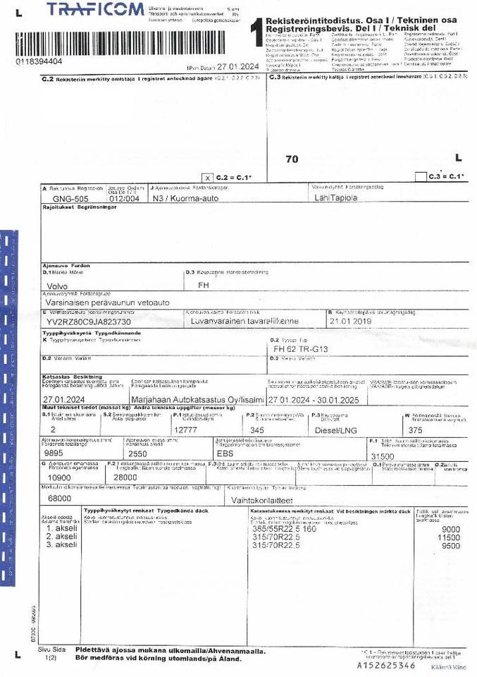 Φορτηγό σασί Volvo FH 13: φωτογραφία 13