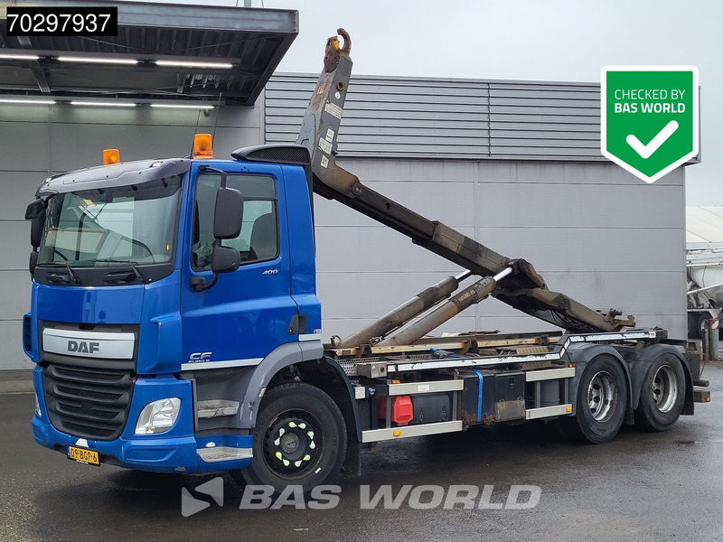 DAF CF 400 6X2 VDL S-21-6200 Hooklift Lift Axle Automatic ACC Euro 6 - Φορτηγό φόρτωσης γάντζου: φωτογραφία 1 DAF CF 400 6X2 VDL S-21-6200 Hooklift Lift Axle Automatic ACC Euro 6 - Φορτηγό φόρτωσης γάντζου: φωτογραφία 1