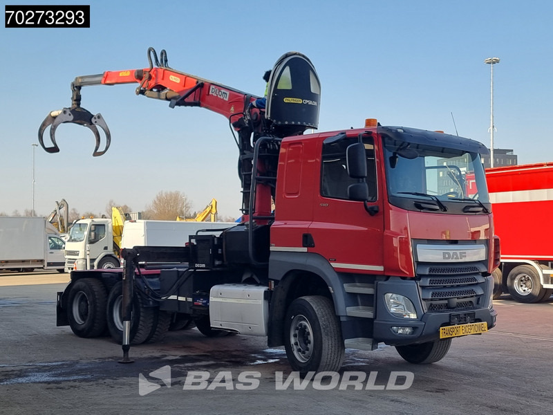 DAF CF 510 6X4 Retarder Big-Axle Holz Kran Palfinger Epsilon S260L82 - Τράκτορας: φωτογραφία 3 DAF CF 510 6X4 Retarder Big-Axle Holz Kran Palfinger Epsilon S260L82 - Τράκτορας: φωτογραφία 3