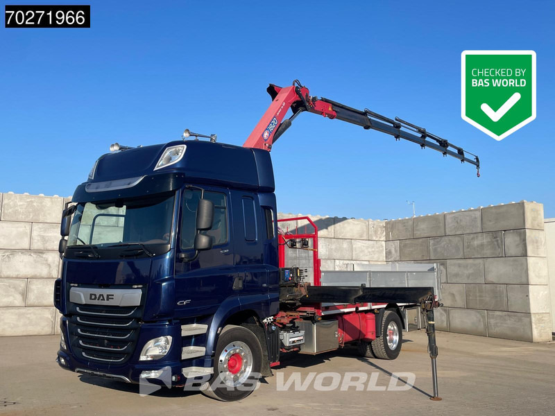 DAF CF 530 4X2 HMF 1820-RC Kran Crane Retarder Space cab Euro 6 - Φορτηγό με ανοιχτή καρότσα, Φορτηγό με γερανό: φωτογραφία 1 DAF CF 530 4X2 HMF 1820-RC Kran Crane Retarder Space cab Euro 6 - Φορτηγό με ανοιχτή καρότσα, Φορτηγό με γερανό: φωτογραφία 1