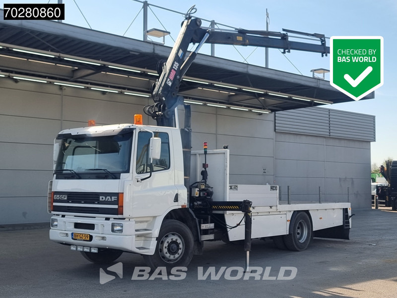 DAF CF65. 220 4X2 NL-Truck Hiab 135-3 Kran Crane Remote Euro 2 - Φορτηγό με ανοιχτή καρότσα, Φορτηγό με γερανό: φωτογραφία 1 DAF CF65. 220 4X2 NL-Truck Hiab 135-3 Kran Crane Remote Euro 2 - Φορτηγό με ανοιχτή καρότσα, Φορτηγό με γερανό: φωτογραφία 1