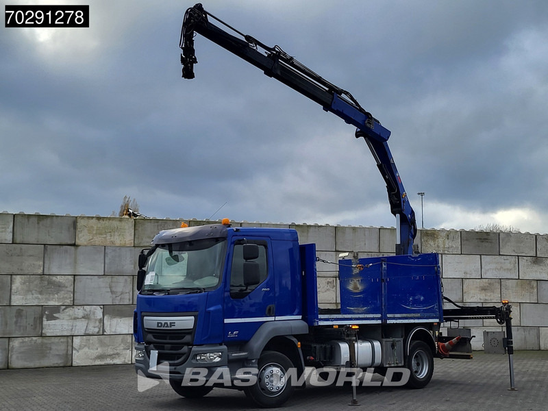 DAF LF 260 LF 4X2 Hiab 111 B-2 HIDUO Crane Kran Remote control Automatic ACC Euro 6 - Φορτηγό με ανοιχτή καρότσα, Φορτηγό με γερανό: φωτογραφία 1 DAF LF 260 LF 4X2 Hiab 111 B-2 HIDUO Crane Kran Remote control Automatic ACC Euro 6 - Φορτηγό με ανοιχτή καρότσα, Φορτηγό με γερανό: φωτογραφία 1