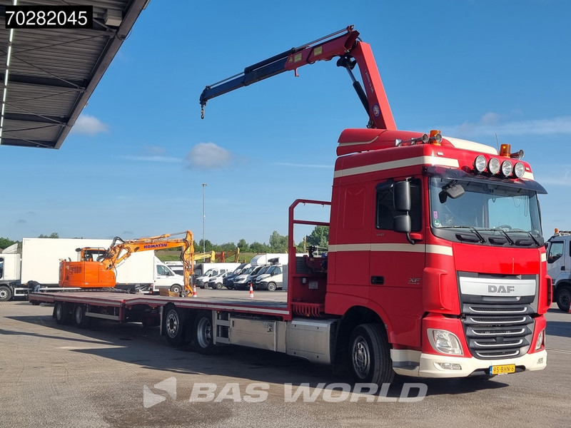 DAF XF 440 6X2 NL-Truck Transporter HMF 900-K2 Kran Winch Lift-Lenkachse Euro 6 - Φορτηγό με ανοιχτή καρότσα, Φορτηγό με γερανό: φωτογραφία 5 DAF XF 440 6X2 NL-Truck Transporter HMF 900-K2 Kran Winch Lift-Lenkachse Euro 6 - Φορτηγό με ανοιχτή καρότσα, Φορτηγό με γερανό: φωτογραφία 5