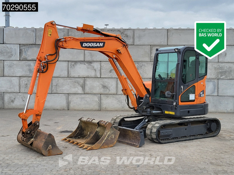 Doosan DX63-3 3 BUCKETS - A/C - Μίνι εκσκαφέας: φωτογραφία 1 Doosan DX63-3 3 BUCKETS - A/C - Μίνι εκσκαφέας: φωτογραφία 1