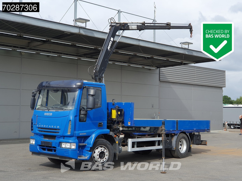 Iveco Eurocargo 180E250 4X2 18tonner MKG-HLK66 Crane Kran Manual Euro 5 - Φορτηγό με ανοιχτή καρότσα, Φορτηγό με γερανό: φωτογραφία 1 Iveco Eurocargo 180E250 4X2 18tonner MKG-HLK66 Crane Kran Manual Euro 5 - Φορτηγό με ανοιχτή καρότσα, Φορτηγό με γερανό: φωτογραφία 1