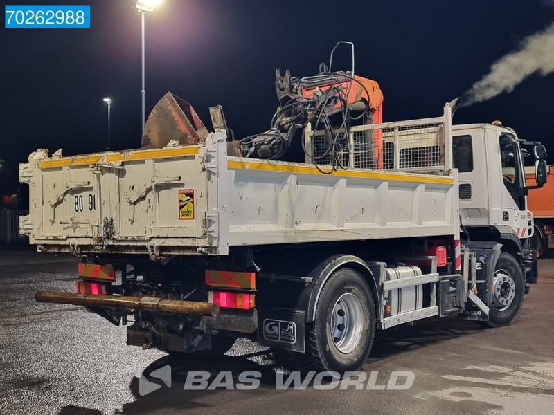 Φορτηγό ανατρεπόμενο, Φορτηγό με γερανό Iveco Trakker 310 4X2 Palfinger PK12000 Kran 2-way Tipper Manual Euro 4: φωτογραφία 15