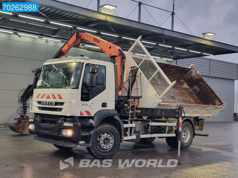 Φορτηγό ανατρεπόμενο, Φορτηγό με γερανό Iveco Trakker 310 4X2 Palfinger PK12000 Kran 2-way Tipper Manual Euro 4: φωτογραφία 6