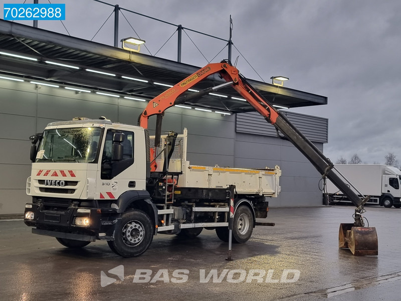 Φορτηγό ανατρεπόμενο, Φορτηγό με γερανό Iveco Trakker 310 4X2 Palfinger PK12000 Kran 2-way Tipper Manual Euro 4: φωτογραφία 8
