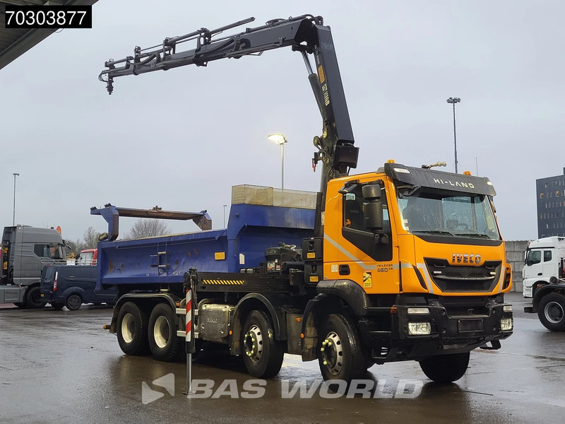Iveco Trakker 450 8X4 HIAB 211 EP-4 Hiduo Kran Crane Big-Axle 2-Side Tipper Euro 6 - Φορτηγό ανατρεπόμενο, Φορτηγό με γερανό: φωτογραφία 3 Iveco Trakker 450 8X4 HIAB 211 EP-4 Hiduo Kran Crane Big-Axle 2-Side Tipper Euro 6 - Φορτηγό ανατρεπόμενο, Φορτηγό με γερανό: φωτογραφία 3