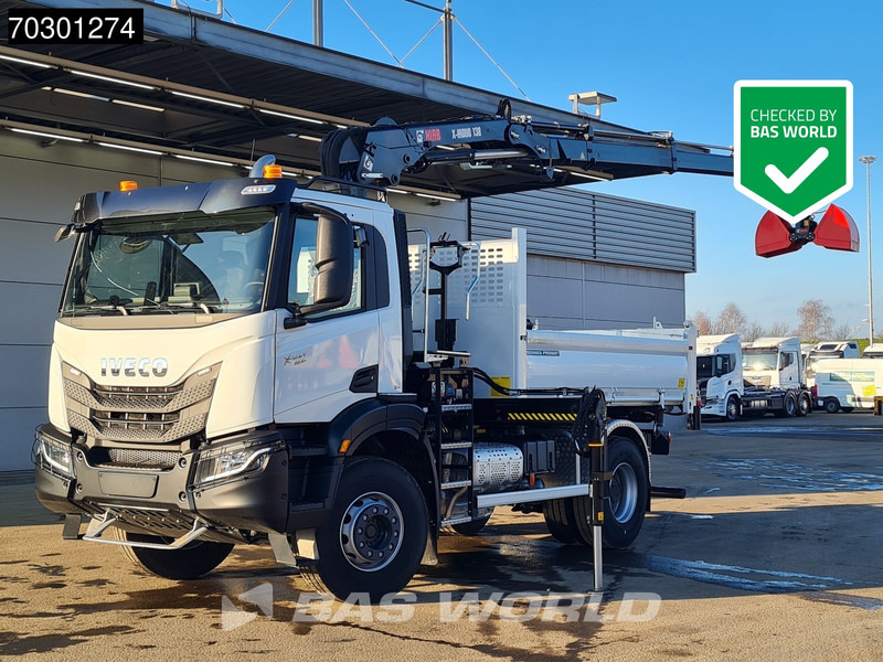 Iveco X-Way 400 4X2 New! HIAB X-Hiduo 138B S-3 Crane 5m3 Promat Tipper Automatic Euro 6 - Φορτηγό ανατρεπόμενο, Φορτηγό με γερανό: φωτογραφία 1 Iveco X-Way 400 4X2 New! HIAB X-Hiduo 138B S-3 Crane 5m3 Promat Tipper Automatic Euro 6 - Φορτηγό ανατρεπόμενο, Φορτηγό με γερανό: φωτογραφία 1