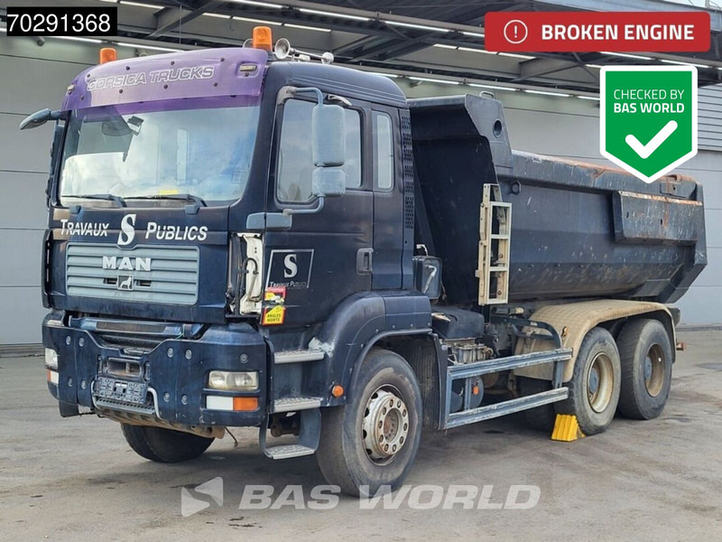 MAN TGA 33.360 6X4 BROKEN ENGINE 13m3 Meiller tipper Steel suspension Manual Euro 4 - Φορτηγό ανατρεπόμενο: φωτογραφία 1 MAN TGA 33.360 6X4 BROKEN ENGINE 13m3 Meiller tipper Steel suspension Manual Euro 4 - Φορτηγό ανατρεπόμενο: φωτογραφία 1