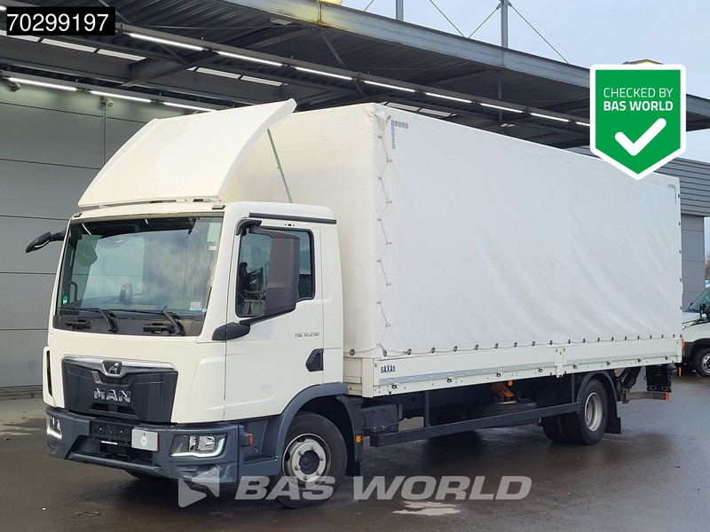 MAN TGL 12.250 4X2 12tonner 1500kg Ladebordwand Automatic Cruise Control Euro 6 - Φορτηγό μουσαμάς: φωτογραφία 1 MAN TGL 12.250 4X2 12tonner 1500kg Ladebordwand Automatic Cruise Control Euro 6 - Φορτηγό μουσαμάς: φωτογραφία 1