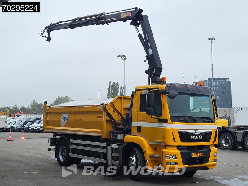 MAN TGM 18.250 TGM 4X2 NL-Truck 10m3 HSW Tipper 13Ton HMF 1300-K2 Crane Automatic Euro 6 - Φορτηγό ανατρεπόμενο, Φορτηγό με γερανό: φωτογραφία 3 MAN TGM 18.250 TGM 4X2 NL-Truck 10m3 HSW Tipper 13Ton HMF 1300-K2 Crane Automatic Euro 6 - Φορτηγό ανατρεπόμενο, Φορτηγό με γερανό: φωτογραφία 3