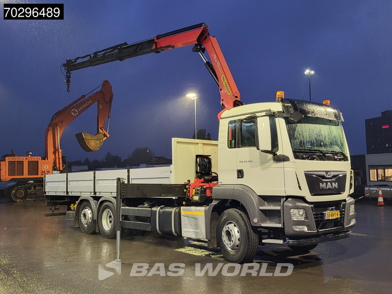 MAN TGS 26.360 TGS 6X2 NL-Truck Palfinger PK17.001 Crane Kran Lift+Steering-Axle Navi Euro 6 Palfinger - Φορτηγό με ανοιχτή καρότσα, Φορτηγό με γερανό: φωτογραφία 3 MAN TGS 26.360 TGS 6X2 NL-Truck Palfinger PK17.001 Crane Kran Lift+Steering-Axle Navi Euro 6 Palfinger - Φορτηγό με ανοιχτή καρότσα, Φορτηγό με γερανό: φωτογραφία 3