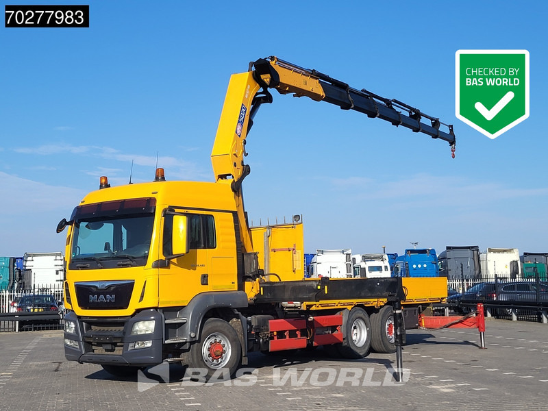 MAN TGS 26.480 6X4 HMF 5020-K6 Crane Kran Hydrodrive Lift+Lenkachse Euro 6 - Φορτηγό με ανοιχτή καρότσα, Φορτηγό με γερανό: φωτογραφία 1 MAN TGS 26.480 6X4 HMF 5020-K6 Crane Kran Hydrodrive Lift+Lenkachse Euro 6 - Φορτηγό με ανοιχτή καρότσα, Φορτηγό με γερανό: φωτογραφία 1