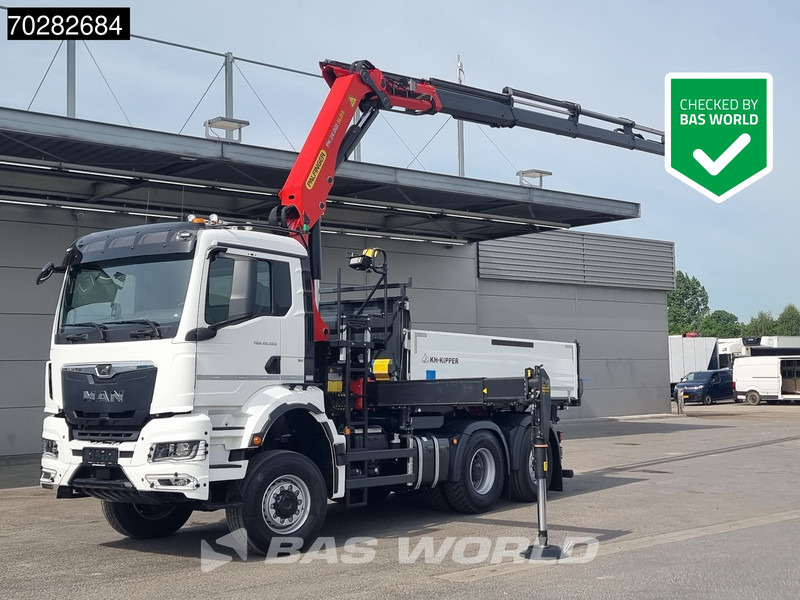 MAN TGS 28.520 6X4 Palfinger PK24001 SLD 5 Kran 2-way tipper Retarder Big-Axle Liftachse Euro 6 - Φορτηγό ανατρεπόμενο, Φορτηγό με γερανό: φωτογραφία 1 MAN TGS 28.520 6X4 Palfinger PK24001 SLD 5 Kran 2-way tipper Retarder Big-Axle Liftachse Euro 6 - Φορτηγό ανατρεπόμενο, Φορτηγό με γερανό: φωτογραφία 1