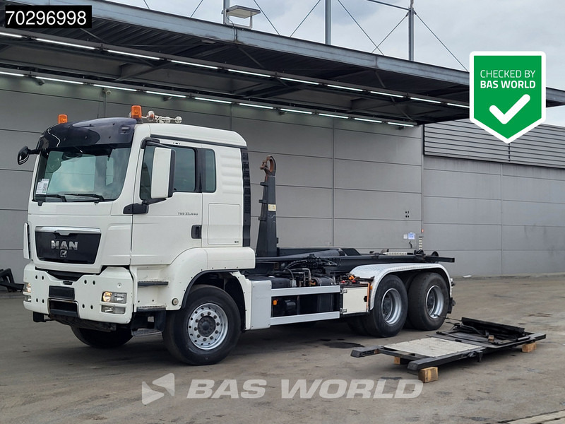 MAN TGS 33.440 6X4 25Ton AJK NHS25-5930 hooklift with 5th wheel Wechselsystem Manual Big-Axle Euro 5 - Φορτηγό φόρτωσης γάντζου: φωτογραφία 1 MAN TGS 33.440 6X4 25Ton AJK NHS25-5930 hooklift with 5th wheel Wechselsystem Manual Big-Axle Euro 5 - Φορτηγό φόρτωσης γάντζου: φωτογραφία 1