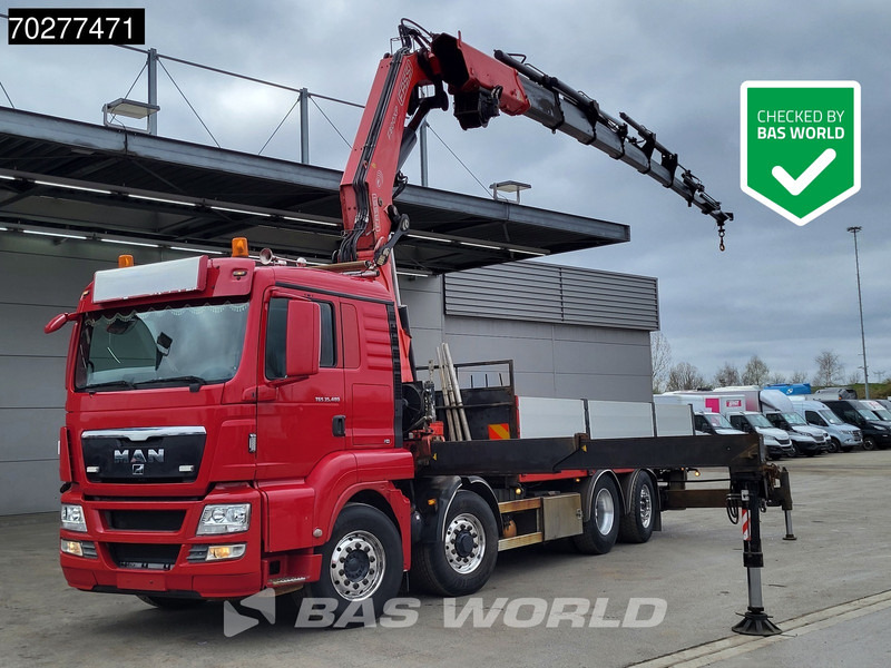 MAN TGS 35.480 8X4 Fassi F800BXP.28 Kran Crane Hydrodrive Lift-Lenkachse Euro 4 - Φορτηγό με ανοιχτή καρότσα, Φορτηγό με γερανό: φωτογραφία 1 MAN TGS 35.480 8X4 Fassi F800BXP.28 Kran Crane Hydrodrive Lift-Lenkachse Euro 4 - Φορτηγό με ανοιχτή καρότσα, Φορτηγό με γερανό: φωτογραφία 1