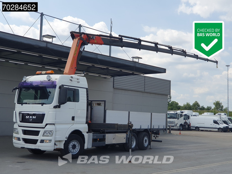 MAN TGX 26.480 TGX 6X2 Palfinger PK29002 Kran Crane 8 extensions Retarder Manual Euro 4 - Φορτηγό με ανοιχτή καρότσα, Φορτηγό με γερανό: φωτογραφία 1 MAN TGX 26.480 TGX 6X2 Palfinger PK29002 Kran Crane 8 extensions Retarder Manual Euro 4 - Φορτηγό με ανοιχτή καρότσα, Φορτηγό με γερανό: φωτογραφία 1
